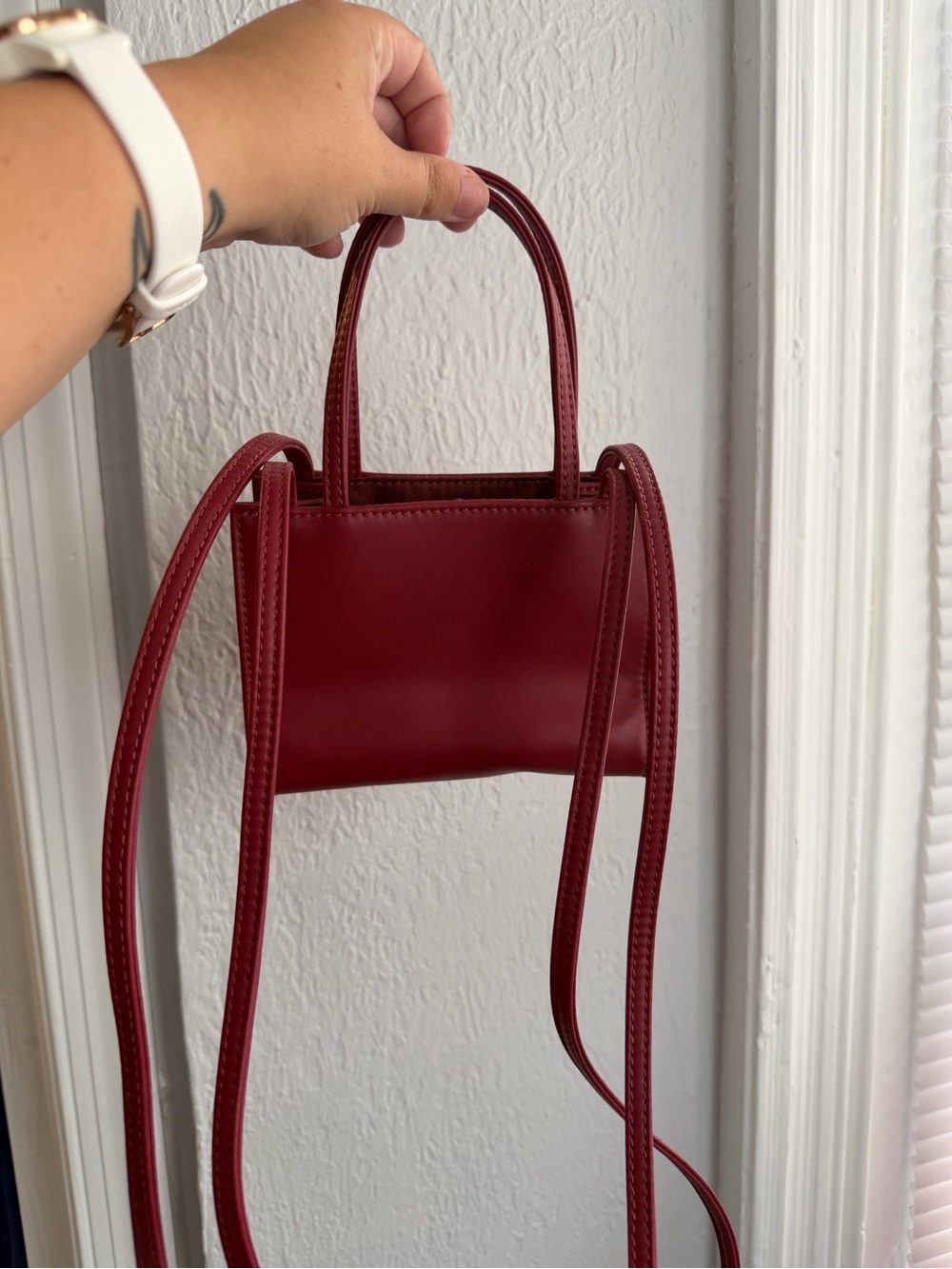 Telfar Mini in Maroon - Picture 2 of 3